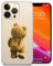 AIGAT Teddy Bear Funny Cute TPU Silicon Case Cover for iPhone 16 15 14 13 12 11 Series Models - Clear Transparent Bumper Case
