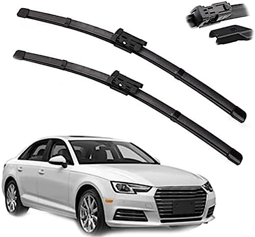 Auto Wischer Für Audi A4 B8 B9 2008 2009 2010 2011 2012 2013 2014 2015 2016, Wischer Vorne Wischer Set Windschutzscheibe Fenster Wischerblätter, Scheibenwischer vorne.