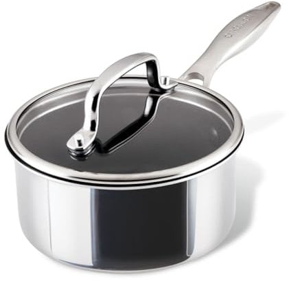 Circulon Scratch Defense Stainless Steel Saucepan with Extreme Non Stick: 16cm Saucepan with Lid, Induction & All Hob Suitable