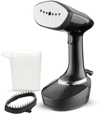 NEXTRONIXS Clothes Steamer, 1500W Garment Steamer, 30 minutes Steam Time, Ready to Use in 30 Seconds, 2-in-1 Ironing & Wrinkle Remover, 400ml Detachable Water Tank