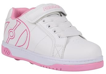 Heelys Mädchen-Schuh mit Rollabsatz, Weiß/Pink, 5 Big Kid