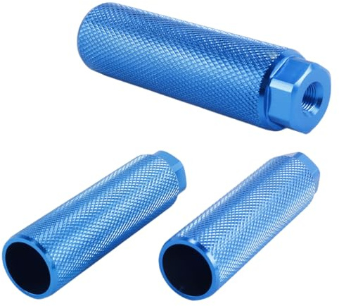 Durlo 2 Stück blaue Fahrrad-Pegs, Aluminiumlegierung, Skid-Fuß für Mountainbikes, Hinterrad-Stunt-Fit-Achsen, Fahrrad-Pegs, Zubehör