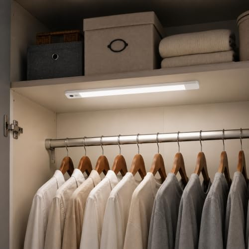 Lightbox LED Akku-Unterbauleuchte 40 cm, USB-C aufladbar, Lampe | Dimmbare Lichtleiste mit Gestensteuerung für Küche und Schrank, moderne Leuchte für den Alltag