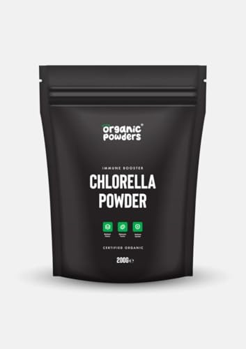 Organic Chlorella Powder 200g | Certified Organic Chlorella | Detox, Immunity & Energy | Rich in Protein, B12 & Iron | Vegan | Organic Powders