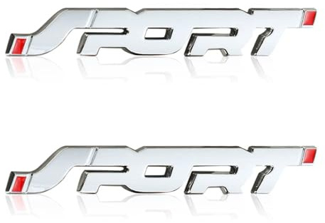WENINETIES 2 Pezzi 3D Logo Emblema per Fiat 500 500l 500s 500x, Adesivo Carrozzeria Decorazione Fregio Laterale Sport Styling Accessori Autoadesivi Impermeabili,Silver