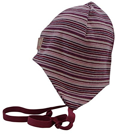 PICKAPOOH Baby Mütze Häubchen Radler Bio-Baumwolle, Pflaume/Pink Gr. 44