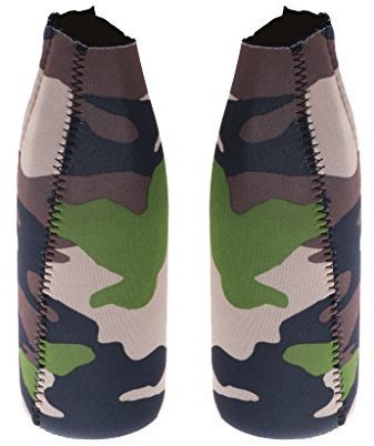 chiwanji 2X Neopren Flaschenkühler mit Reißverschluss Sleeves Partyzubehör, für Bier, Getränke, Cola, Getränke