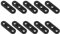 Futheda Lot de 10 tendeurs de Corde à 3 Trous pour Tente, tendeur de Corde de réglage pour Camping, randonnée, randonnée, Sac à Dos, abri de Pique-Nique, activités de Plein air
