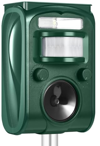 Ahuyentador solar ultrasonidos gatos | Jardines | Patios | Arenales | Tapias | Flores | Sofás y fundas