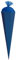 Schultüte - Rohling - kräftiges BLAU Größenwahl 35 cm bis 100 cm mit Holzspitze - Zuckertüte ALLE Größen - Roth - zum Basteln, Bemalen und Bekleben Bast..