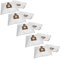 vhbw 50x sacchetto dell'aspirapolvere compatibile con Hoover Diva DVG 1122 aspirapolvere - in microfibra, 28cm x 20cm, bianco
