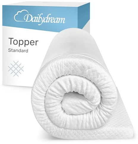 Dailydream viscoelastischer Matratzentopper “Model L“ mit Memory Foam Effekt, 135x190x7cm, Edition Standard