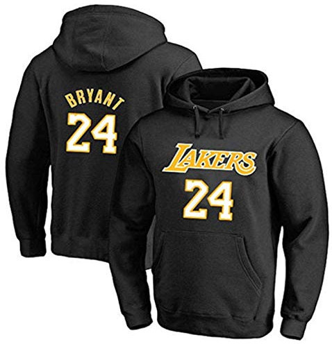 Dear, you Kobe-Bryant Nummer 24 Herren Kapuzenpullover, Kobe-Bryant Langarm Pullover Sweatshirt,Schwarz,XXXL