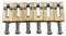 Guyker Selle a ponte in ottone – 10,5 mm Roller Bridge Selle con sistema a tremolo, set di ponti di ricambio per chitarra elettrica ST/TL Tele Strat (tipo rettangolo)