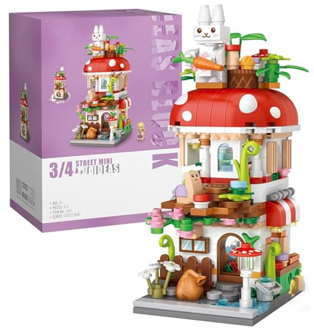 MEIEST Mini City Shop Street View Bausteine, Modell-Set, Simulationsarchitektur, Sammlung, Partikelbau, Bausteine, Spielzeug, Heimdekoration, ab 14 Jahren (Pilz)