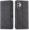 OKZone Kompatibel mit Samsung Galaxy A32 4G Hülle, Magnet Leder Tasche Handyhülle, Kartenfächer Schutzhülle, [Premium PU Leder] Flip Klappbare Stoßfeste Magnetische Standfunktion (Schwarz)
