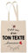 Tote Bag homme d'amour | Sac coton cabas réutilisable prénom nom métier personnalisé | Idée cadeau customisable