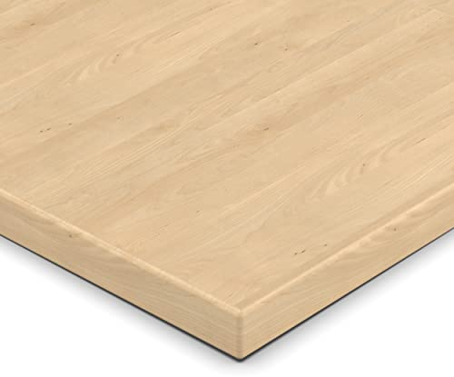 AUPROTEC 19mm Spanplatte Zuschnitt Mandal Ahorn Natur melaminharzbeschichtet Länge bis 200cm Dekorplatten Zuschnitte mit Umleimer Auswahl: 50 x 100 cm (ABS Kante komplett)