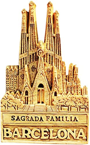 Barcelona Spain Sagrada Familia Barcelona Magnet Fridge Refrigerator Magnet Decoration Sticker Souvenir Resin Crafts Kitchen Whiteboard