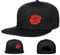 Snapback Hüte für Männer Flat Bill Schwarz Custom Snap Rucksack Hut für Männer, Rose, 6