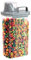 ASAB 2.3L Rice Dispenser Flour Storage Container Cereal Container with Lid Airtight Leak Proof Food Container with Pour Spout Opening Convenient Handle Rice Measuring Cup for Flour Nuts Beans Pet Food