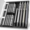 Four Candies Set de Métal Porte-mine, 4 Pièces de Criterium 0,7 mm, Porte Mine en Métal avec 8 Tubes de Plomb HB, 3 Pièces de Gomme 4B et étui, Porte Mine pour écrire et Dessiner