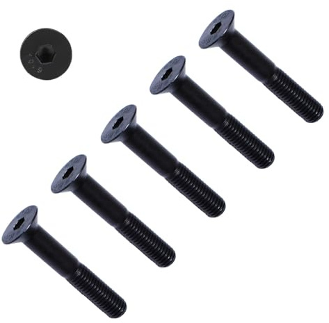 TERF® Viti a testa svasata con esagono incassato M10 x 90 mm M10 (10 mm) x 90 mm, viti a testa svasata esagonale, confezione da 5