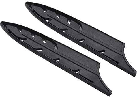 PATIKIL Plastique Sécurité Couteau Couverture Manches pour 5 Utilité, 2 Paquet Couteaux Bordure Garde Lame Protecteur Universel Fourreau pour Cuisine, Noir