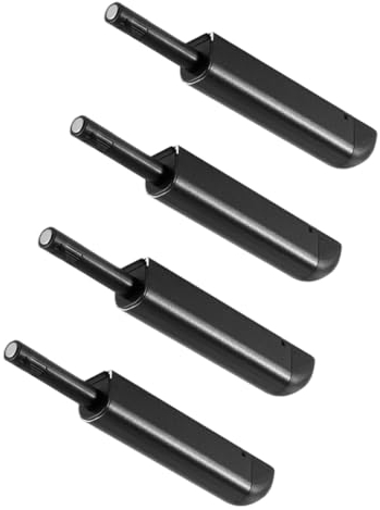 Qrity 4 Stück Aluminium Türöffner Magnetschnäpper Drucktüröffner Einbau Schrank Türöffner Drucköffne für Schranktüren, Kleiderschrank und Schubladen
