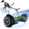 Hoverboards mit Sitz, 6,5” Go-Kart Hoverboards, Selbstausgleichender Scooter für Kinder mit Bluetooth-Lautsprecher, App und LED-Lichtern