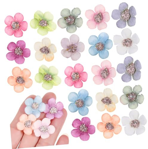 VINTORKY 50 Stücke Künstliche Daisy Blume Gefälschte Mini Handwerk Materialien Decor Hochzeit Party Wohnkultur