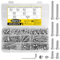 M5 Schrauben Set, 300 Stück Linsenkopf Innensechskantschrauben Muttern Set, Gewindeschrauben und Muttern und Unterlegscheiben Set, Edelstahl Maschinenschrauben Sortiment Set, Silber