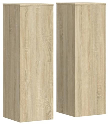 vidaXL Pflanzenständer 2 Stk. Sonoma-Eiche 33x33x100 cm Holzwerkstoff