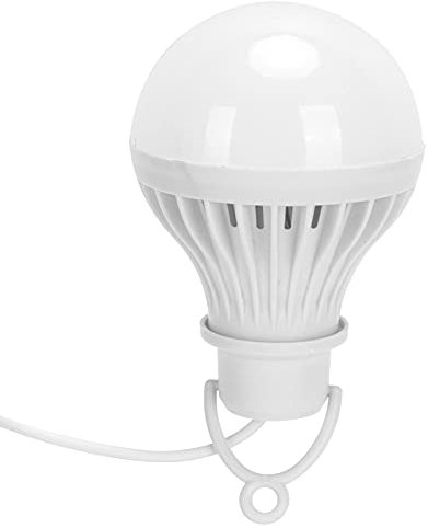 NIZUUONE Bombilla Portátil Usb Led Brillante De Ahorro De Energía 7w Para Camping Al Aire Libre, Bombillas LED de batería de repuesto, linternas de emergencia recargables para cortes de energía