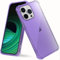 Hushco Case Compatible with Apple iPhone 14 Pro (6.1) Shockproof Silicone Bumper Anti-Scratch Cover (Translucent Purple)