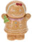 Gingerbread Cookie Jar Christmas Novelty Ceramic Stoneware Cute Gingerbread Biscuit Barrel Container Sweet Candy Christmas Xmas Treats Pot for Home Kitchen Décor Gift (Gingerbread Woman - Small)