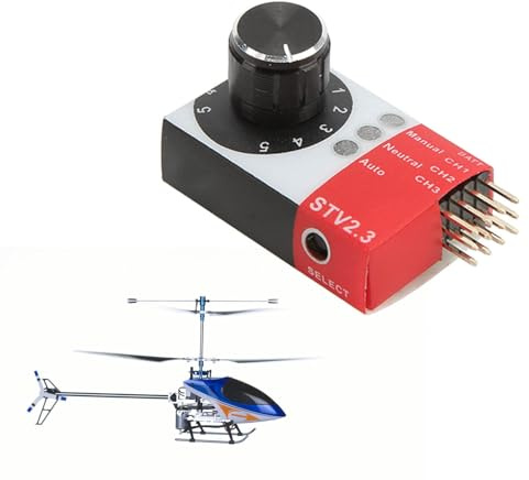 RC Servo Tester, Mini RC Hubschrauber Servo Tester Hohe Genauigkeit 4,8 V-6,0 V STV2,3 Einstellung Lenkgetriebe Tester für Fernbedienung Modell