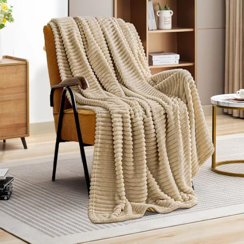 Kuscheldecke Flauschig Decke Wolldecke Blanket 100x150 Sofa Kuscheldecke Blanket Beige Flauschig Warme wohn- & Kuscheldecken Decke für Couch Winter Sherpa Decke