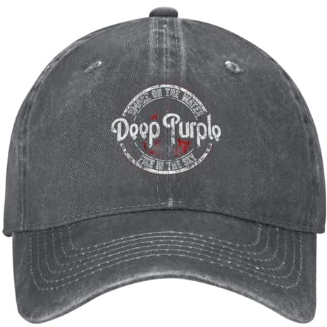EAEQKOUC Baseballmütze Deep Purple Logo Trucker Zubehör für Unisex Vintage Wear Cap Verstellbar Geschenk
