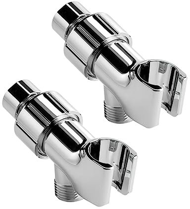 VILLCASE Adaptador De Distribuidor De Agua De 2 Piezas Accesorios De Ducha Soporte De Ducha De Repuesto Soporte De Ducha De Mano Soporte De Pared Para Ducha Soporte De Ducha Para