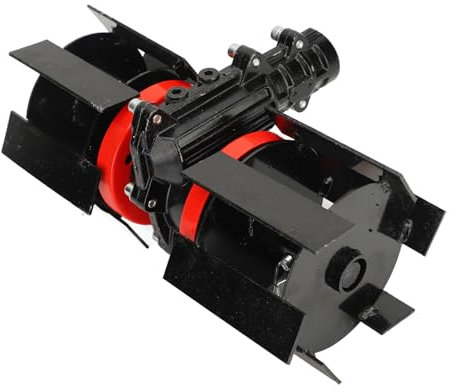 Ruota per Erbacce per Tosaerba, Ruota per Erbacce a 9 Denti Multifunzionale Facile da Installare per Accessori per Motozappe (26 mm)