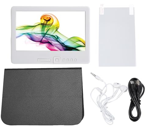 Tyenaza E Reader 7 Pouces Portable TFT LCD 16:9 écran E Book Reader avec Protecteur d'écran étui de Protection écouteurs (8G)