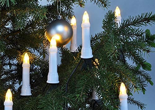 LED Weihnachtsbaumbeleuchtung 30er außen warmweiß 11,6m Lichterkette 76610