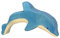 cama24com Delfin Holzfigur Holzspielzeug Meerestiere von Holztiger mit Palandi® Sticker
