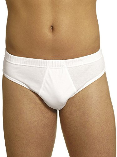SELINA Slip Uomo 100% Cotone Filo di Scozia Axiom SN0099 (Bianco, 5 L IT Uomo)