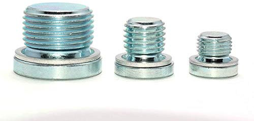 Verschlussschrauben mit Feingewinde und Aluminiumdichtung DIN 908 Stahl galv. verzinkt Blindstopfen in Verzinktem Stahl 1 Stück M20x1.5