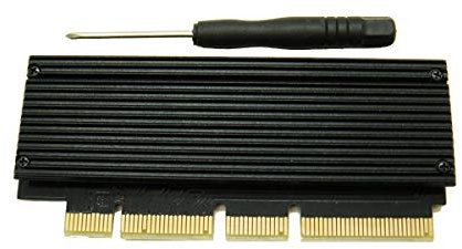 Sintech NVME PCIe,M.2(NGFF) M Key SSD to PCI-e X4 X16 Adapter Card with Heatsink,Compatible for Samsung 960 970 EVO SSD