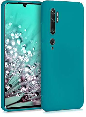 kwmobile Custodia Compatibile con Xiaomi Mi Note 10 / Note 10 Pro Cover - Back Case per Smartphone in Silicone TPU - Protezione Gommata - petrolio matt