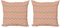 ABAKUHAUS Pfirsich Dekokissen Kissenbezug 2er Pack, Zick-Zack-Vintage Design, Modern Accent Doppelseitiger Digitaldruck, 45x45, Mehrfarbig Blasser Rost