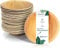 Wiseware - Lot de 25 bols jetables ronds en feuilles de palmier biodégradables - Diamètre 13 cm - Vaisselle de fête bio compostable